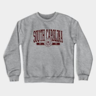 South Carolina Vintage Distressed Palmetto State Crewneck Sweatshirt